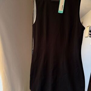 41 Hawthorn Organic Sleeveless Pleated Ponte Dress - Black Medium - Stitch Fix